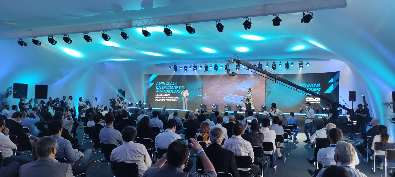 Evento de inauguração da ampliação da Randon Implementos em Araraquara 
